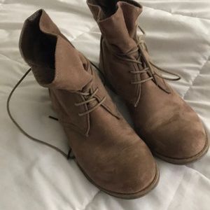 Suede booties